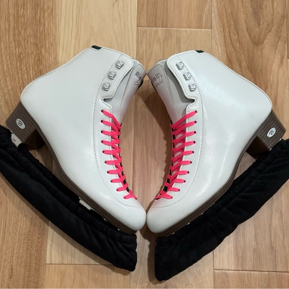 Riedell Emerald Model 119W Ladies Womens White Figure Ice Skates Size 7.5 - Picture 9 of 12